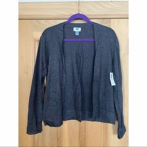 Old Navy Cardigan- dark gray- size medium. NWT.